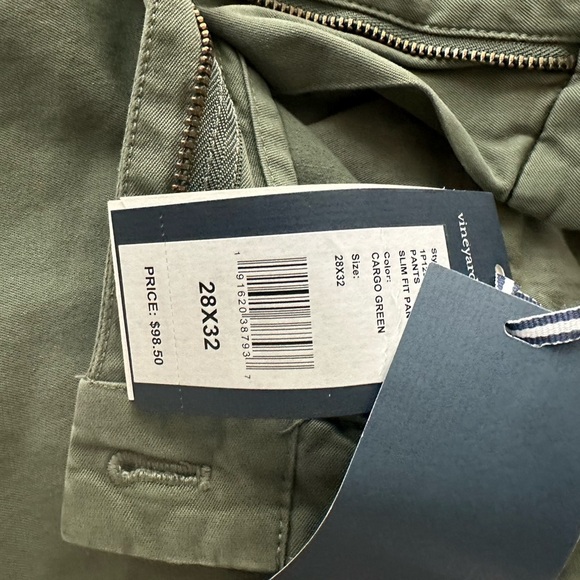 Vineyard Vines Men Slim Fit Pants 28x32 NWT Green - Picture 3 of 8